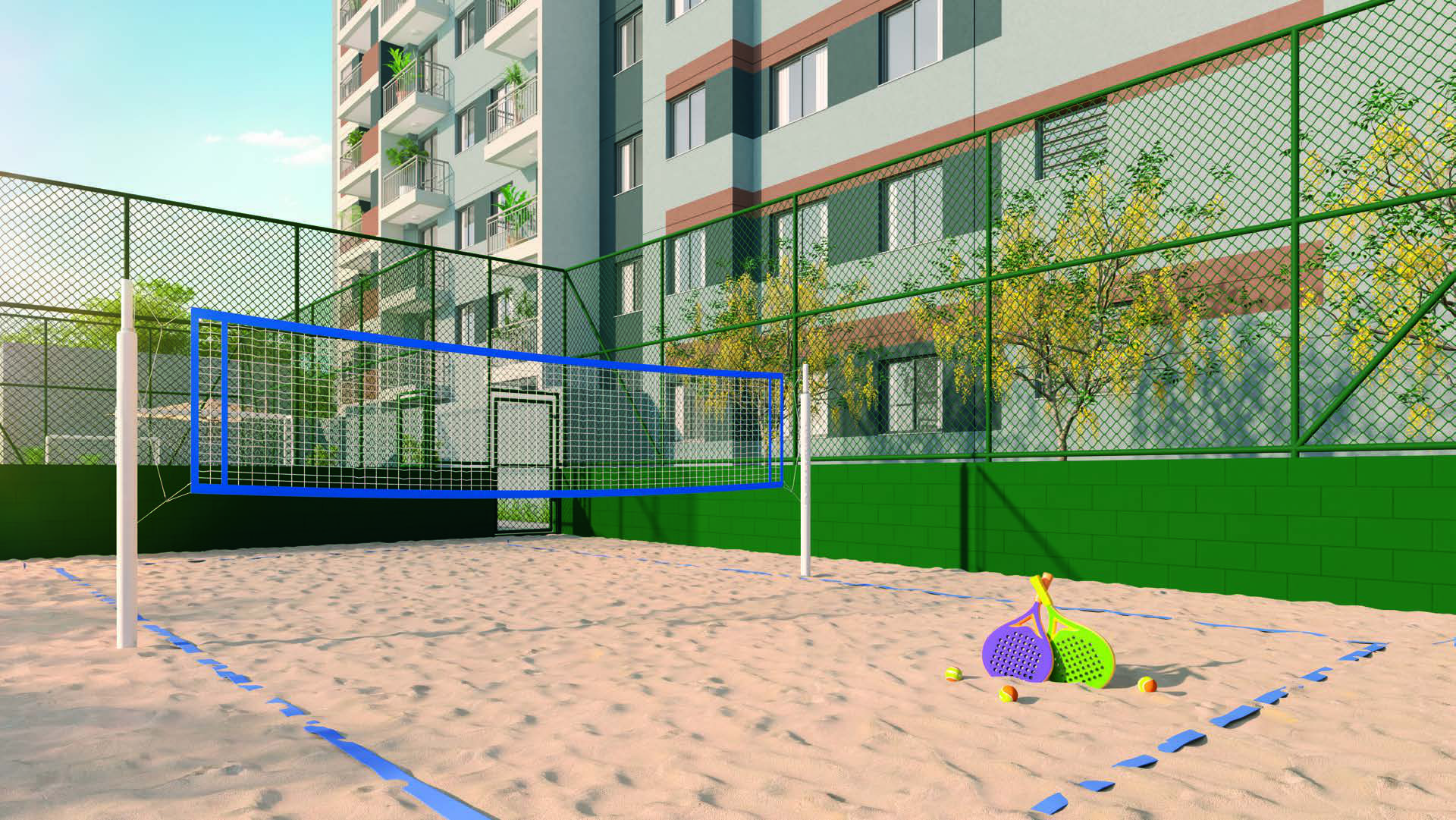 Quadra de Beach Tennis Urban Vila Guilherme Cury